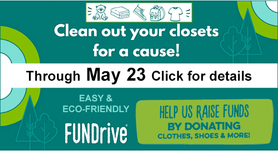 FUNdrive Fundraiser Clean our your closets. Free for you - Funds for us!